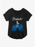 Disney Cinderella Castle Outline Girls Plus Size T-Shirt, BLACK, hi-res