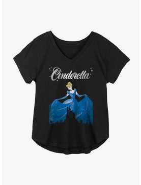 Disney Cinderella Castle Outline Girls Plus Size T-Shirt, , hi-res