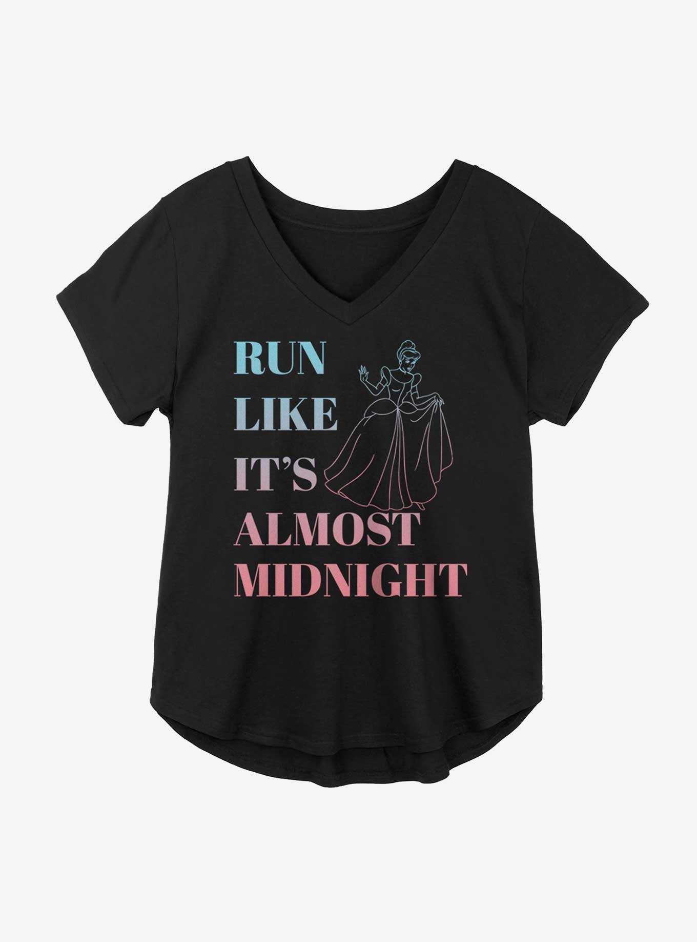 Disney Cinderella Run Like It's Almost Midnight Girls Plus Size T-Shirt, , hi-res