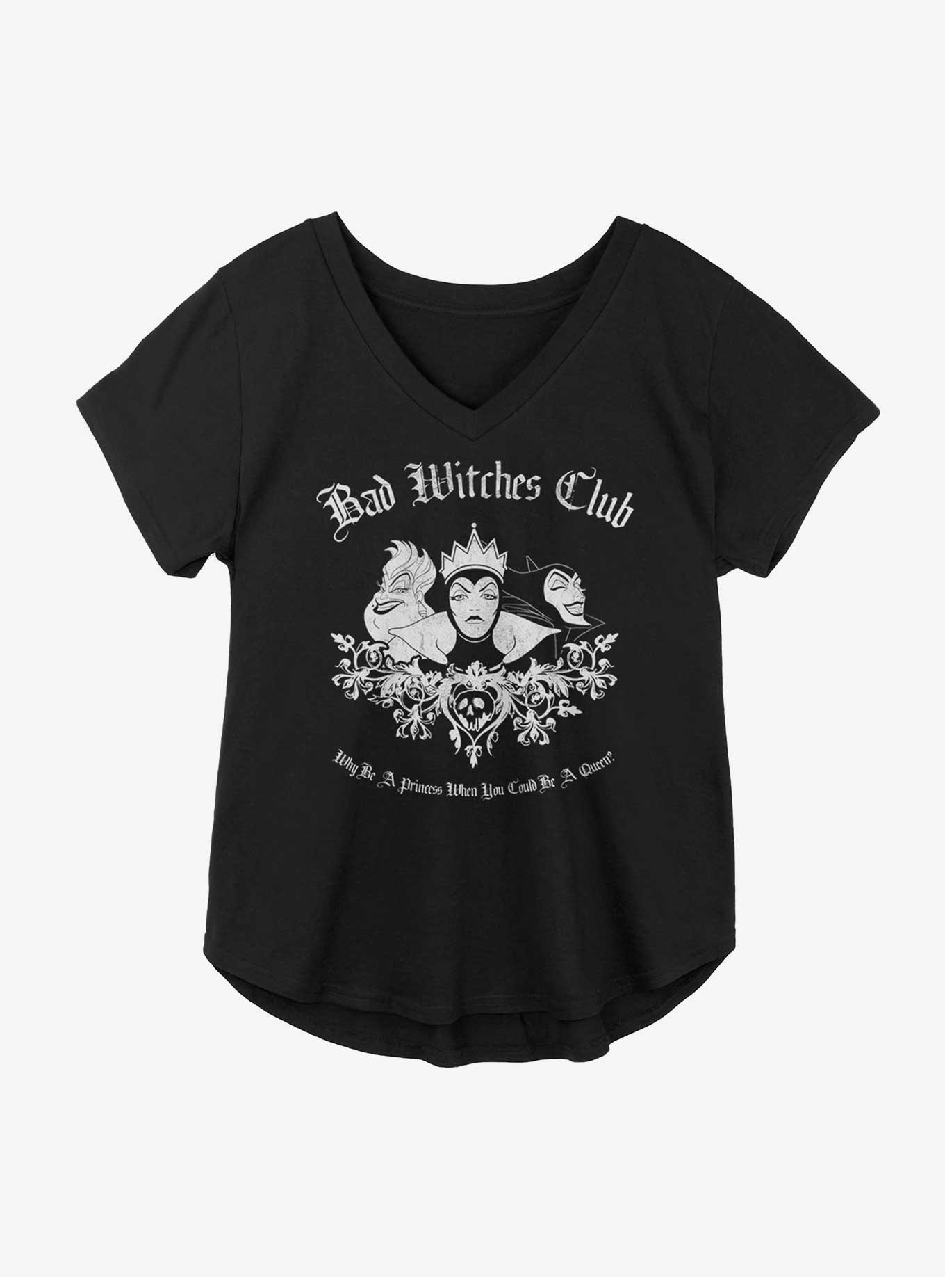 Disney Villains Bad Witch Club Girls Plus Size T-Shirt, BLACK, hi-res
