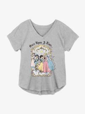 Disney Princesses Vintage Group Girls Plus Size T-Shirt, , hi-res