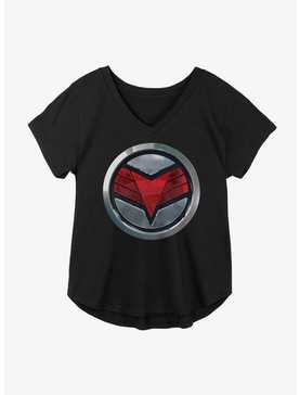 Marvel The Falcon And The Winter Soldier Falcon Logo Girls Plus Size T-Shirt, , hi-res