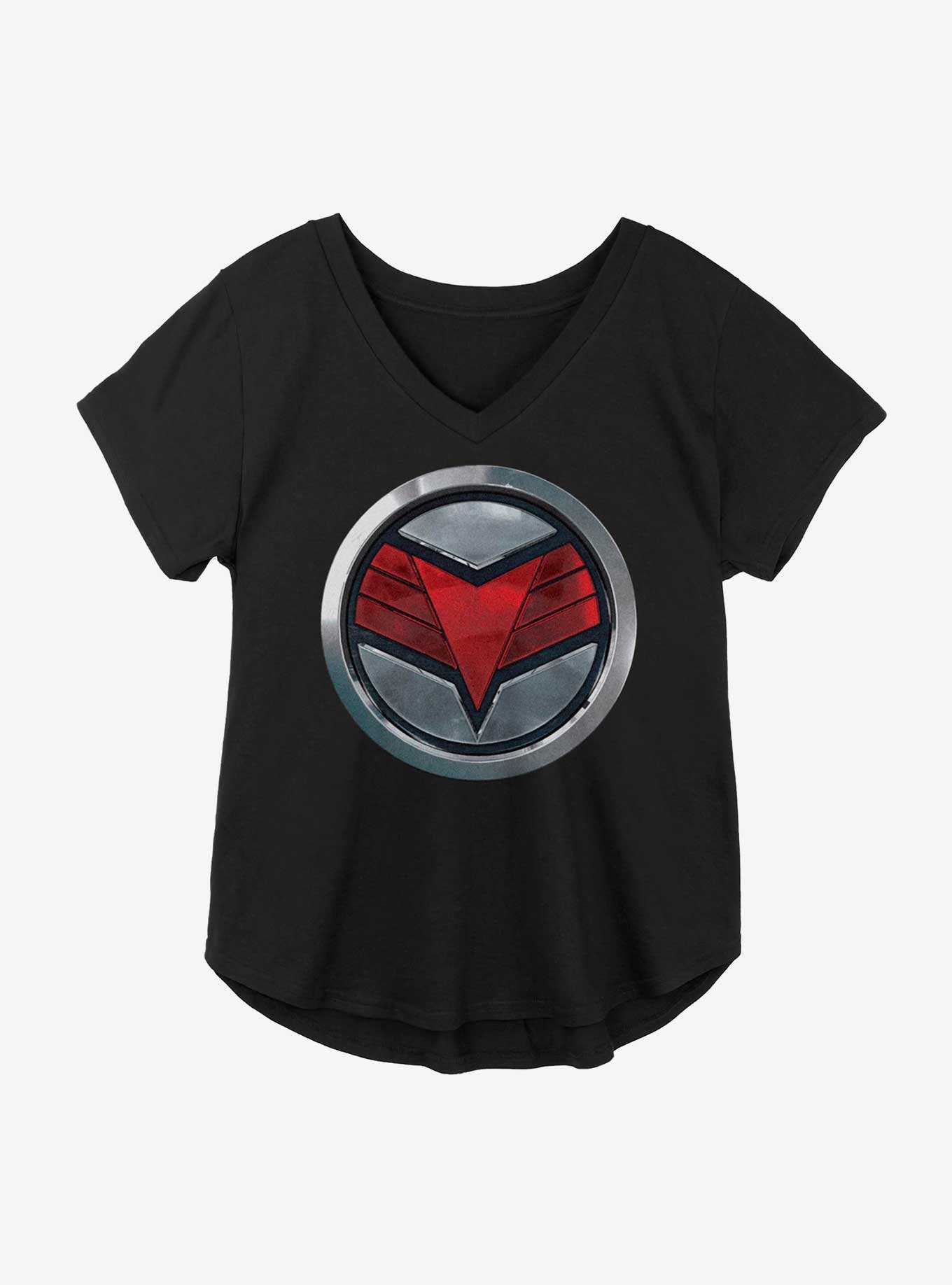 Marvel The Falcon And The Winter Soldier Falcon Logo Girls Plus Size T-Shirt, , hi-res
