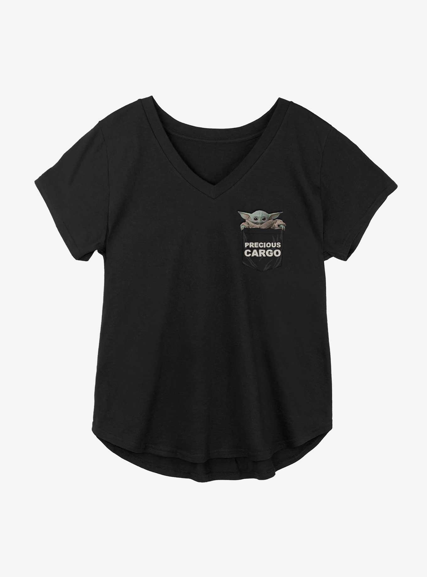 Star Wars The Mandalorian The Child Precious Cargo Pocket Girls Plus Size T-Shirt