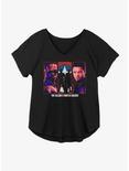 Marvel The Falcon And The Winter Soldier Group Panel Girls Plus Size T-Shirt, BLACK, hi-res