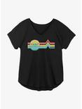 Star Wars The Mandalorian Rainbow Child Girls T-Shirt Plus Size, BLACK, hi-res