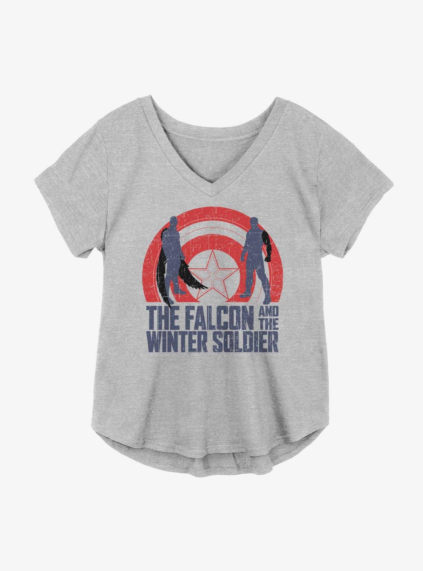 Marvel The Falcon And The Winter Soldier Rising Shield Girls Plus Size T-Shirt, , hi-res