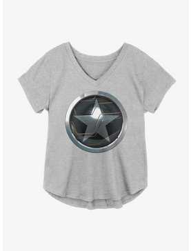 Marvel The Falcon And The Winter Soldier Winter Soldier Logo Girls Plus Size T-Shirt, , hi-res