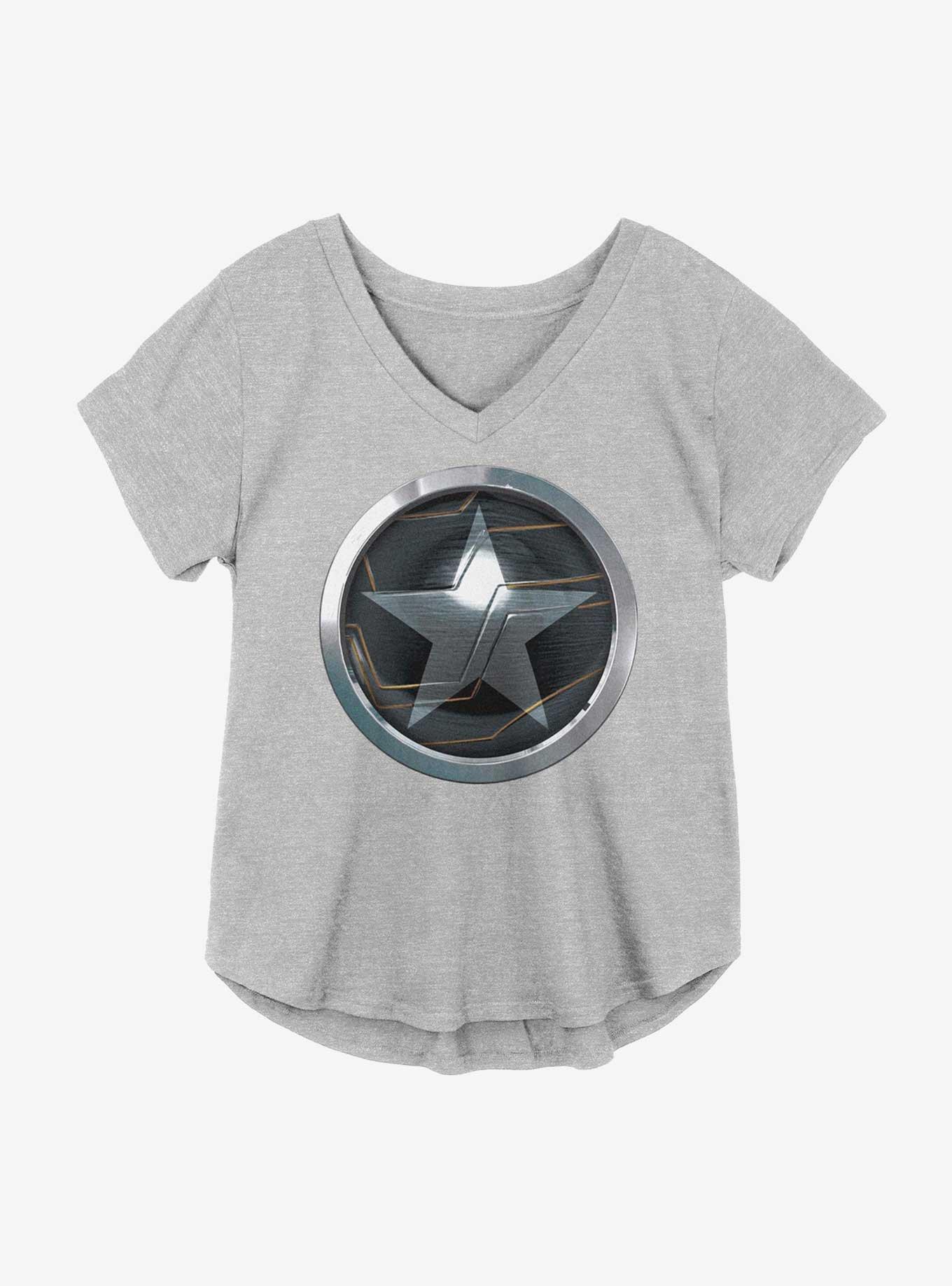 Marvel The Falcon And The Winter Soldier Winter Soldier Logo Girls Plus Size T-Shirt, , hi-res