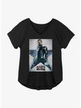 Marvel The Falcon And The Winter Soldier Bucky Poster Girls Plus Size T-Shirt, BLACK, hi-res