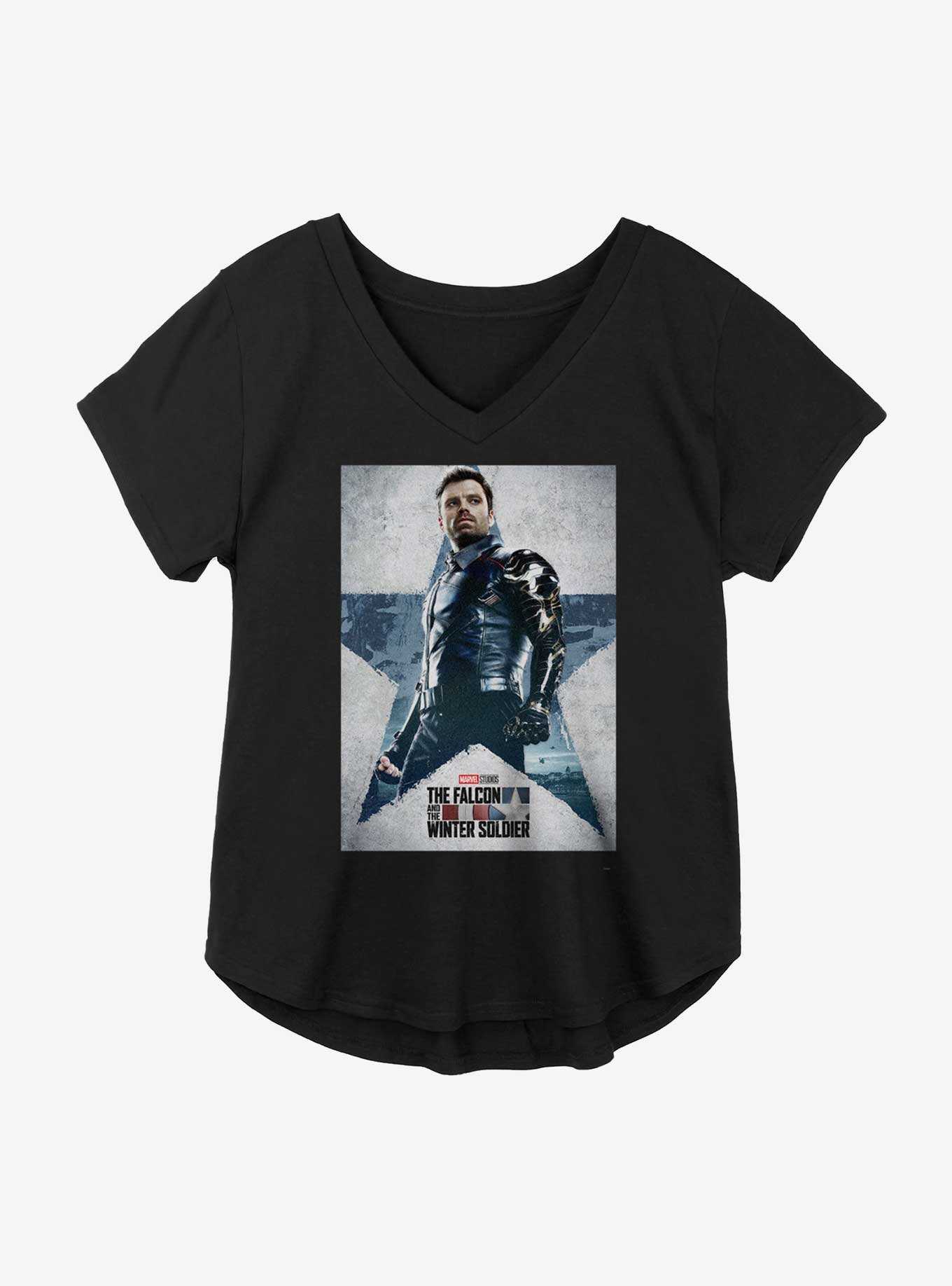 Marvel The Falcon And The Winter Soldier Bucky Poster Girls Plus Size T-Shirt, , hi-res