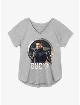 Marvel The Falcon And The Winter Soldier Bucky Emblem Girls Plus Size T-Shirt, , hi-res