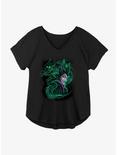 Disney Sleeping Beauty Maleficent Dark Magic Girls Plus Size T-Shirt, BLACK, hi-res