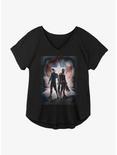 Marvel The Falcon And The Winter Soldier Glorious Poster Girls Plus Size T-Shirt, BLACK, hi-res