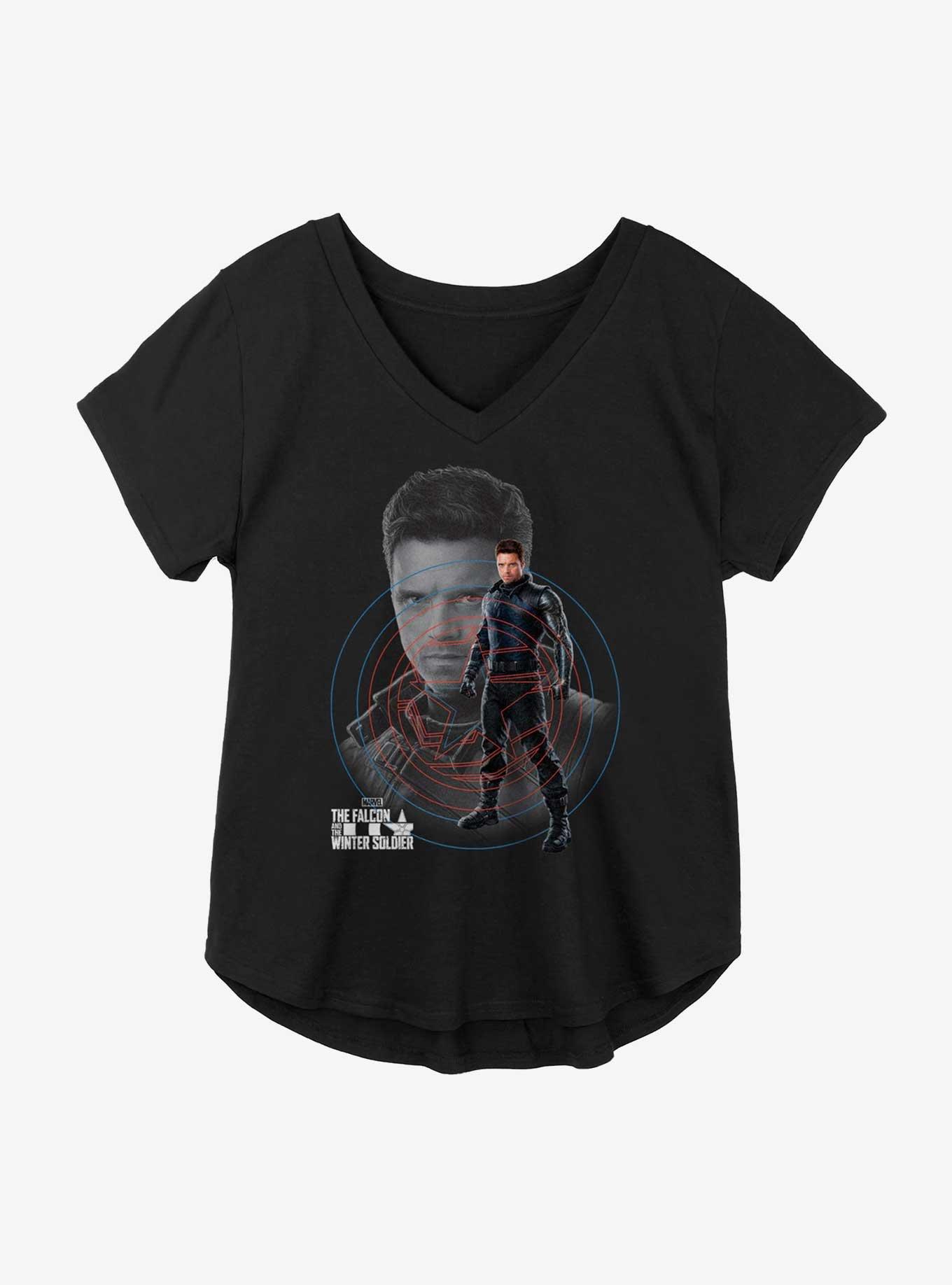 Marvel The Falcon And The Winter Soldier Bucky Winter Soldier Girls Plus Size T-Shirt, , hi-res