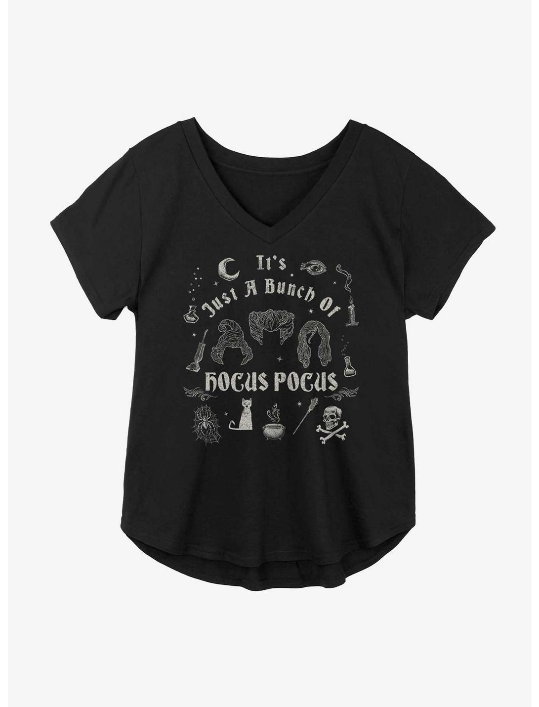Disney Hocus Pocus Just A Bunch Of Hocus Pocus Girls Plus Size T-Shirt, BLACK, hi-res