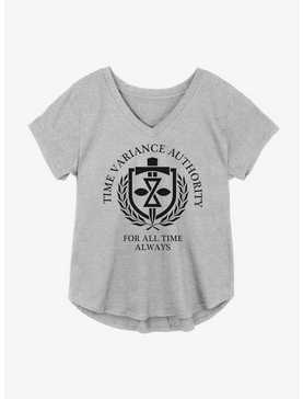 Marvel Loki Time Variance Authority Tagline Girls Plus Size T-Shirt, , hi-res