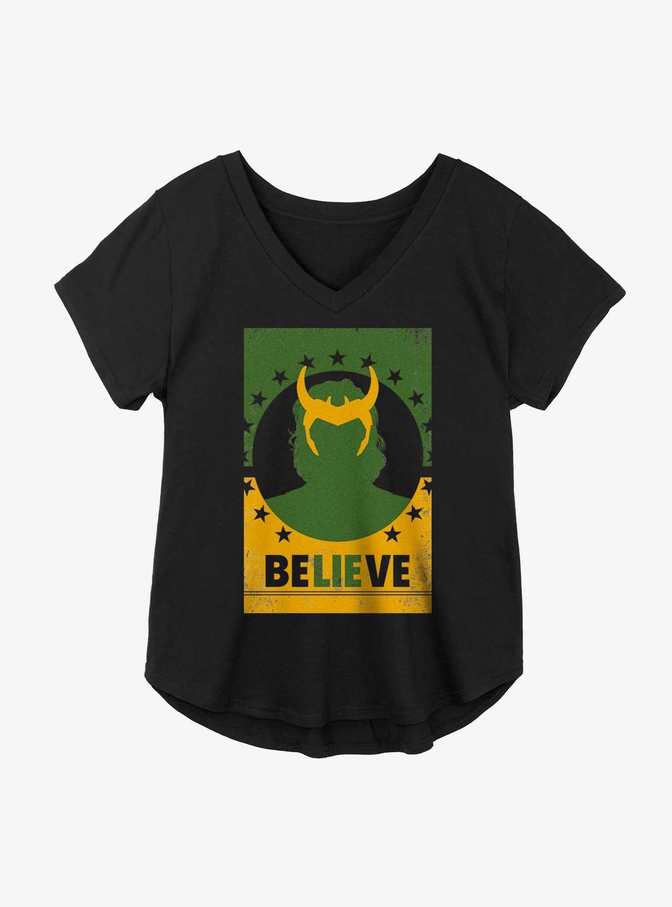 Marvel Loki Believe Girls Plus Size T-Shirt, , hi-res