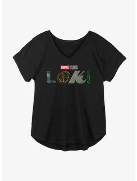 Marvel Loki Logo Girls Plus Size T-Shirt, , hi-res