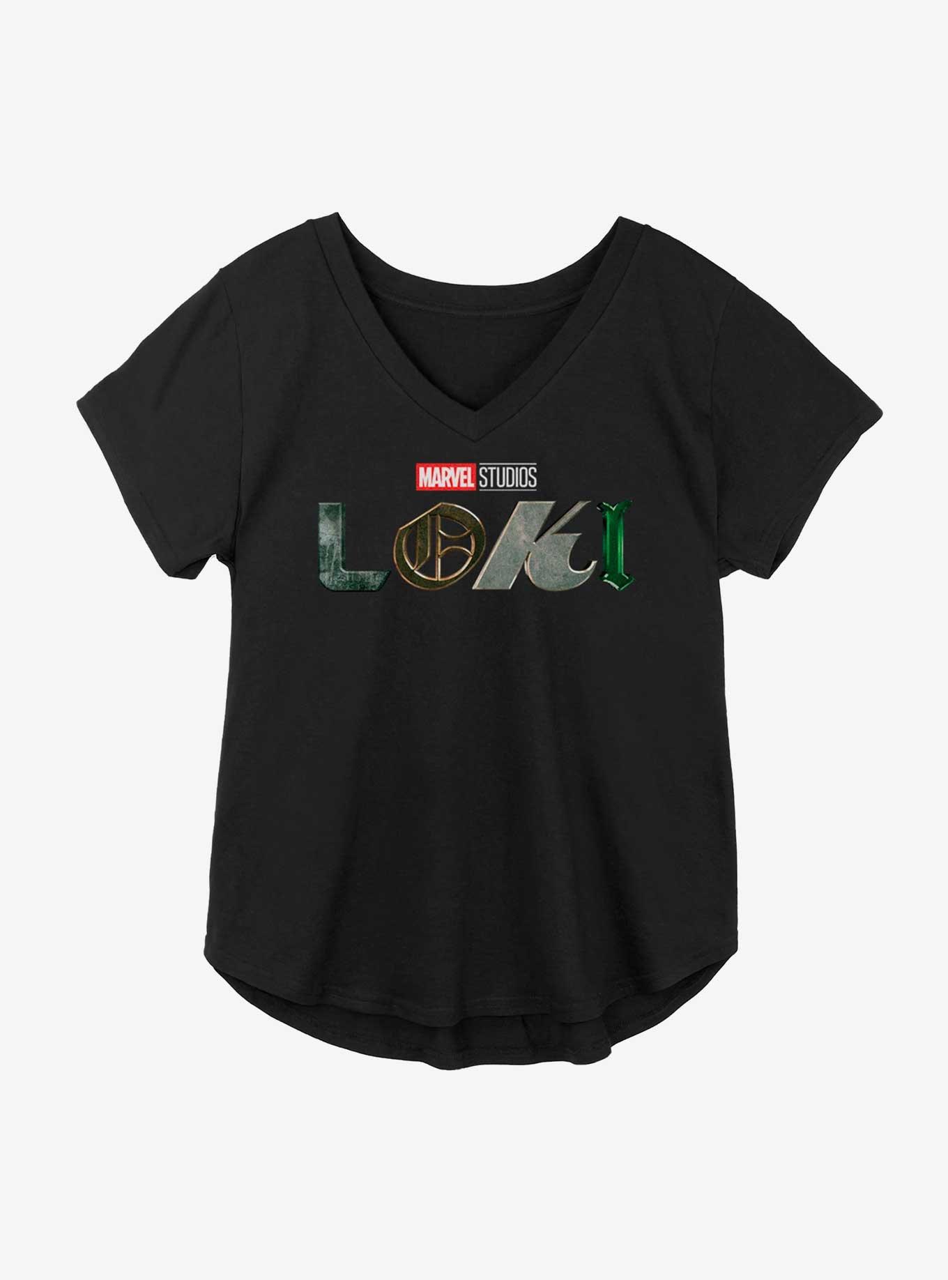 Marvel Loki Logo Girls Plus Size T-Shirt, , hi-res
