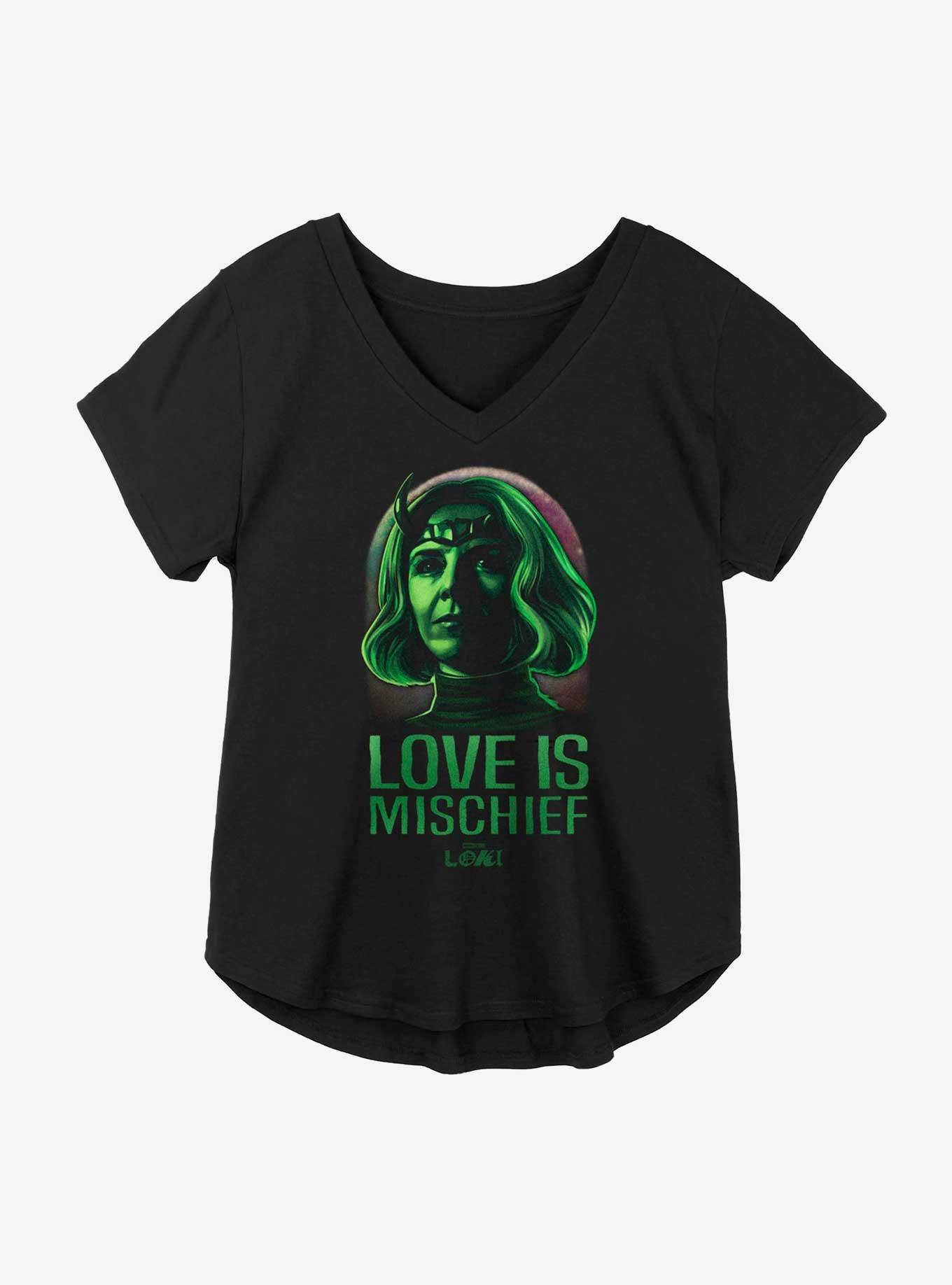 Marvel Loki Love Is Mischief Sylvie Girls Plus Size T-Shirt, , hi-res