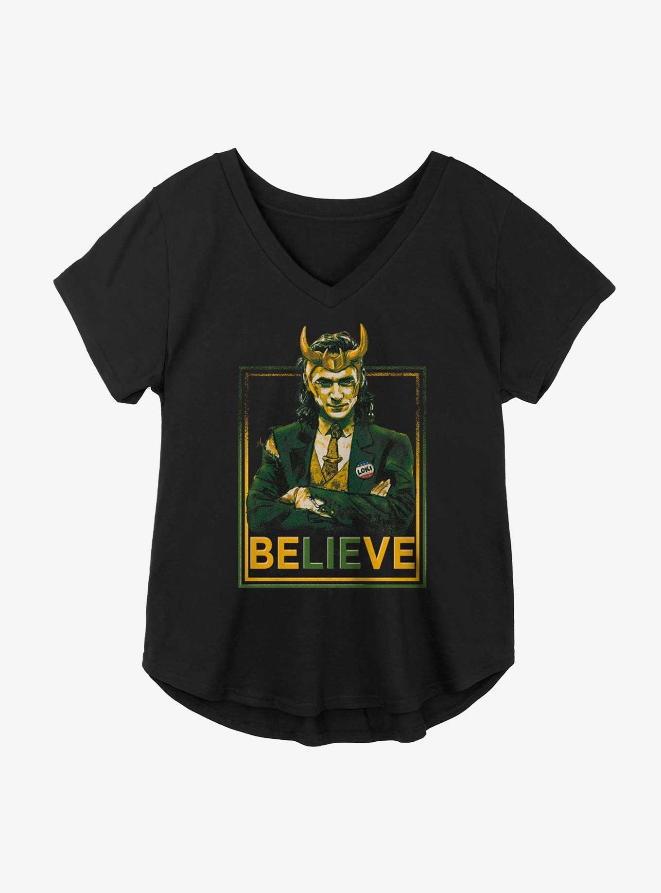 Marvel Loki Believe President Variant Girls Plus Size T-Shirt, , hi-res