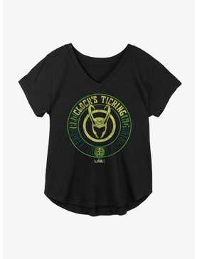 Marvel Loki Clock's Ticking Girls Plus Size T-Shirt, , hi-res