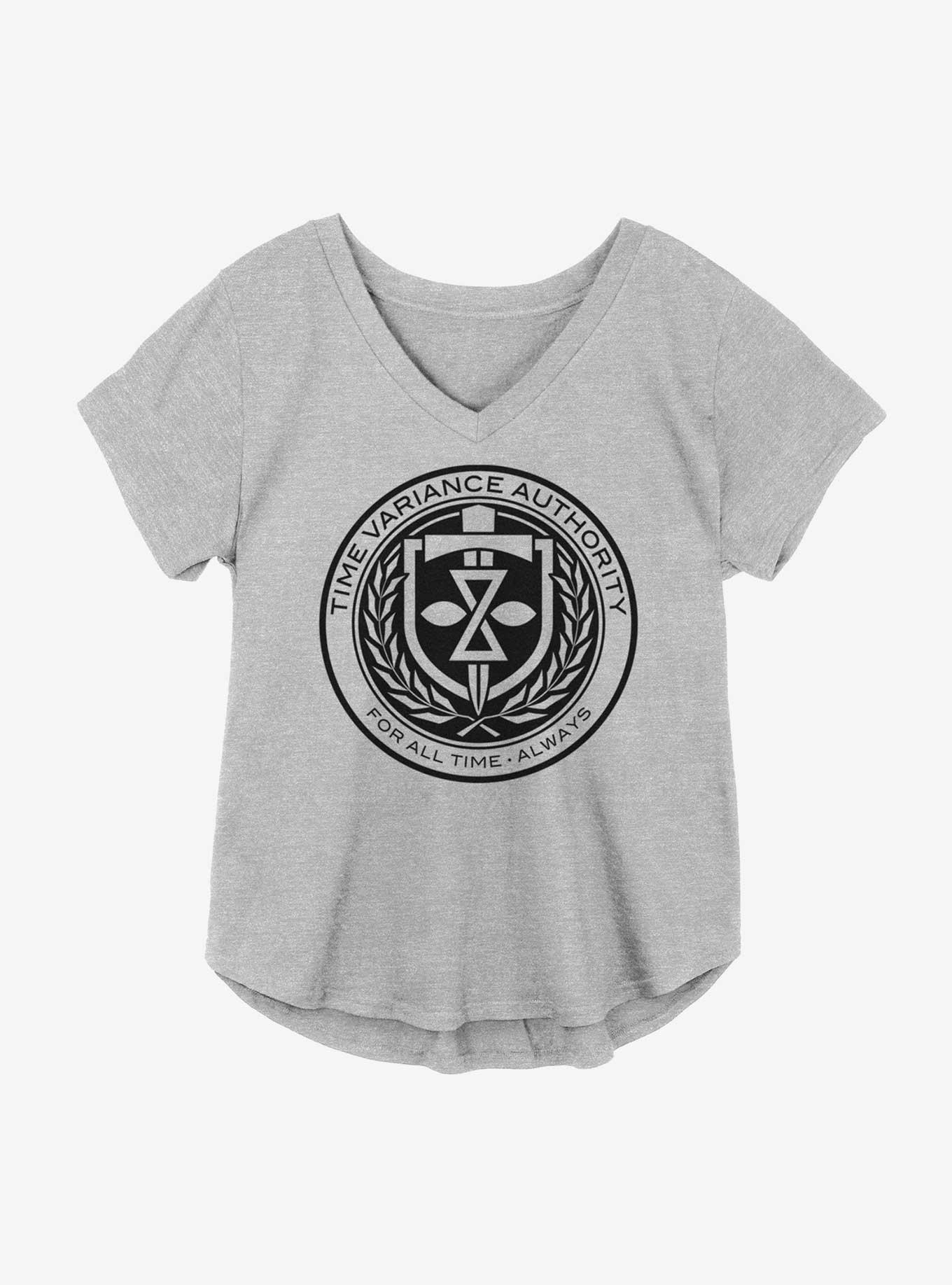 Marvel Loki Time Variance Authority Crest Girls Plus Size T-Shirt