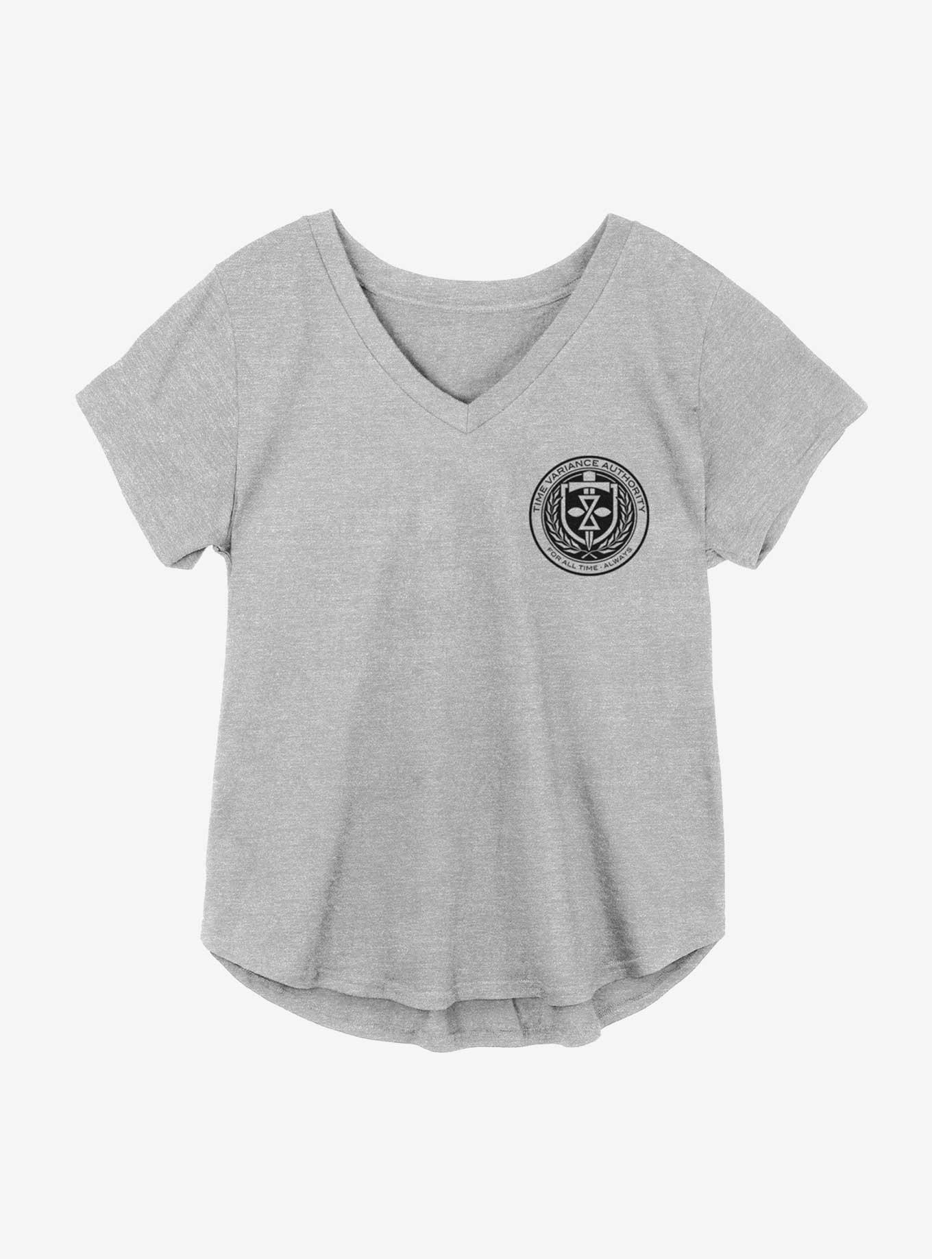 Marvel Loki Time Variance Authority Pocket Crest Girls Plus Size T-Shirt