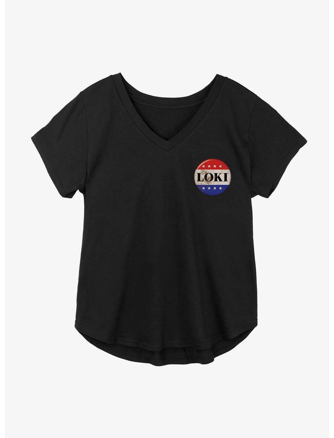 Marvel Loki Vote For Loki Girls Plus Size T-Shirt, BLACK, hi-res