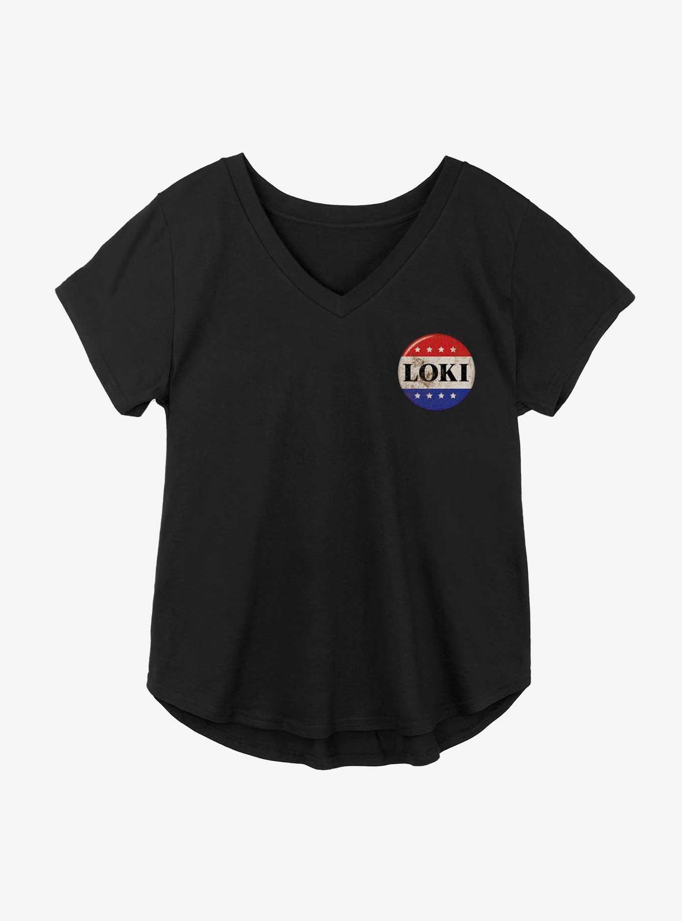 Marvel Loki Vote For Loki Girls Plus Size T-Shirt, BLACK, hi-res