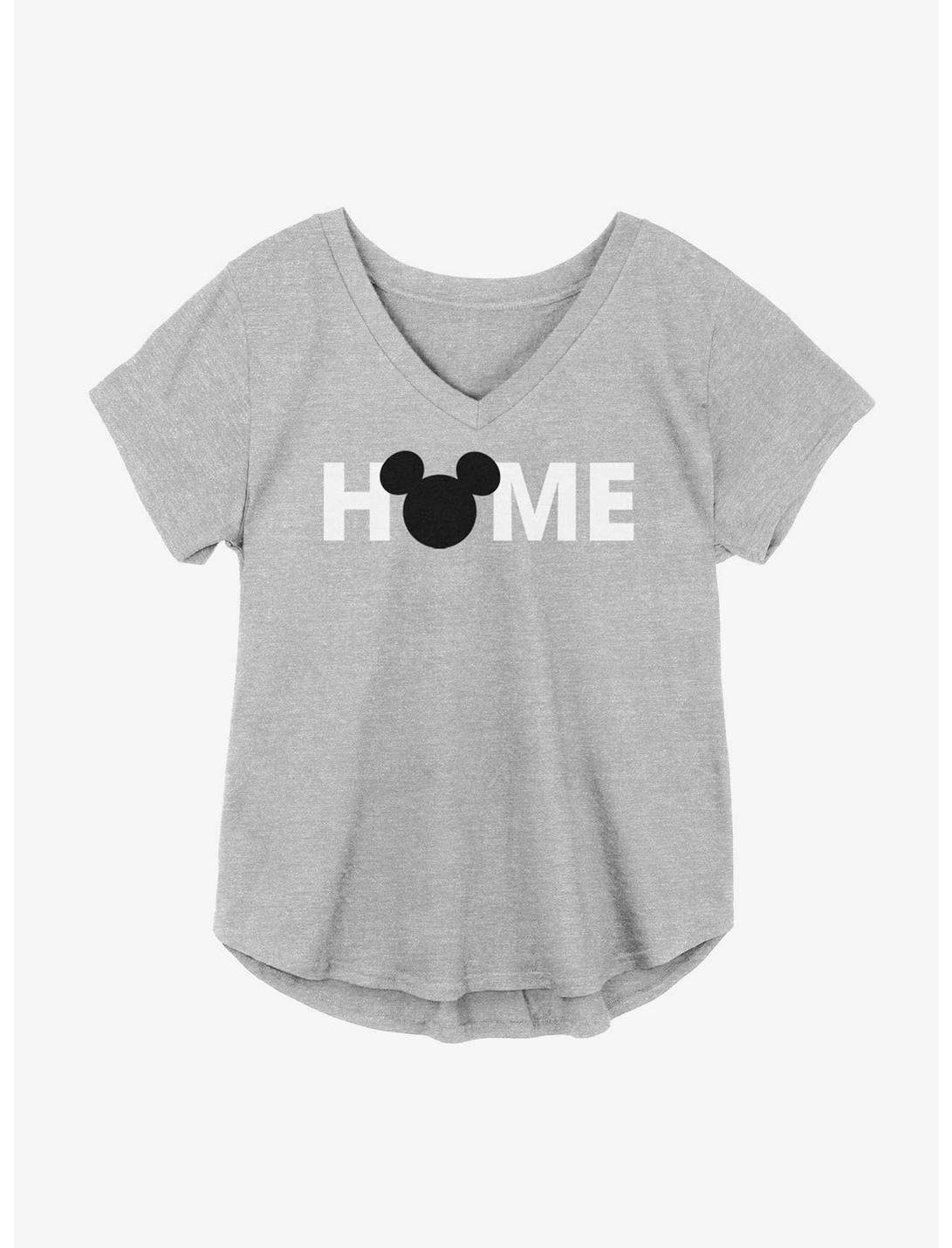Disney Mickey Mouse Home Girls Plus Size T-Shirt, HEATHER GR, hi-res
