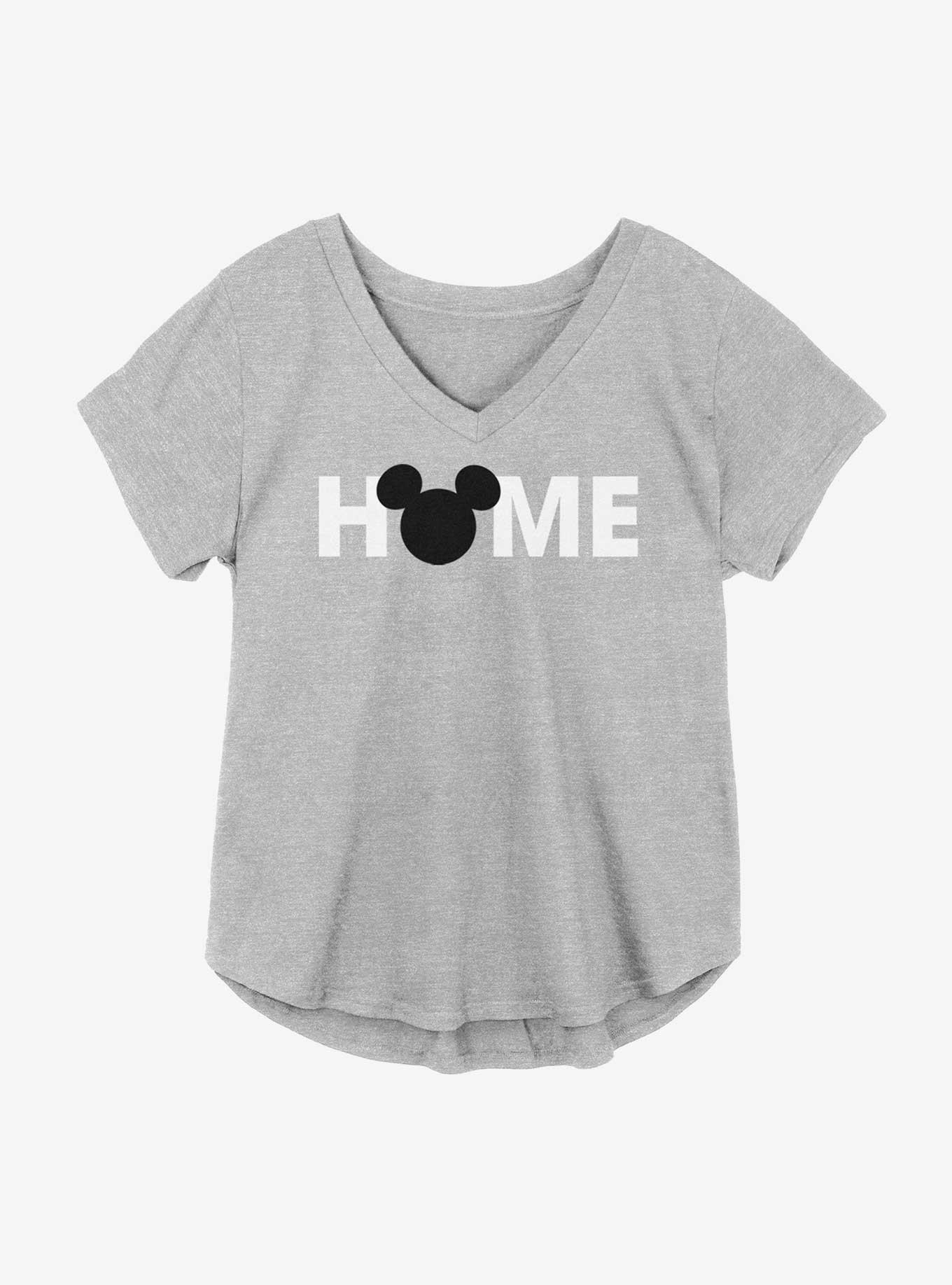 Disney Mickey Mouse Home Girls Plus Size T-Shirt, HEATHER GR, hi-res