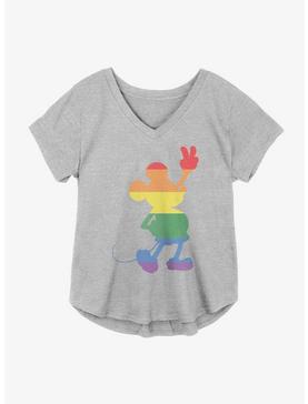 Disney Mickey Mouse Pride Love Is Love Girls Plus Size T-Shirt, , hi-res