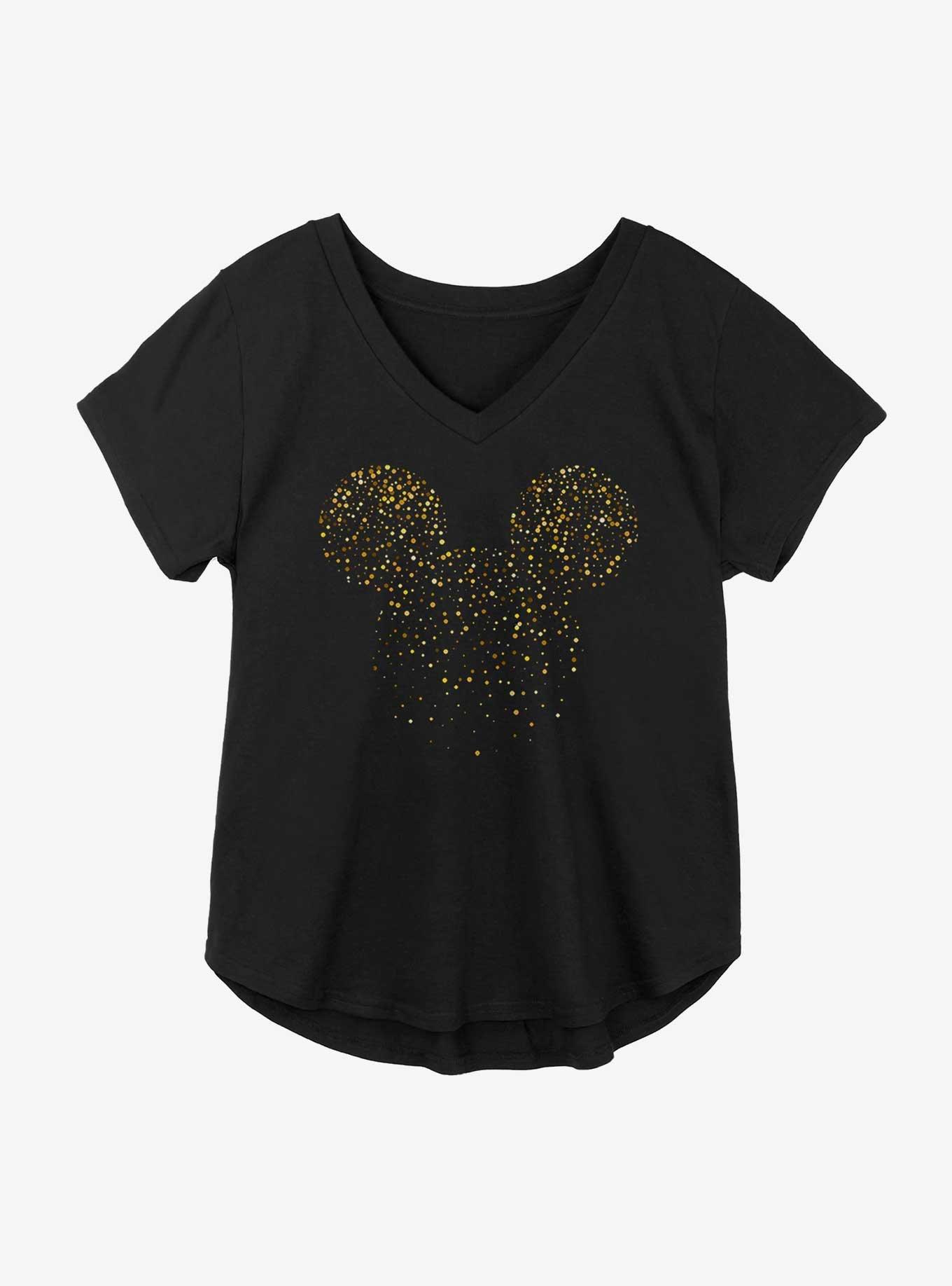 Disney Mickey Mouse Confetti Fill Girls Plus Size T-Shirt