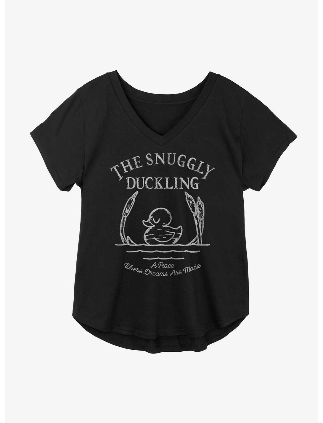 Disney Tangled The Snuggly Duckling Girls Plus Size T-Shirt, BLACK, hi-res