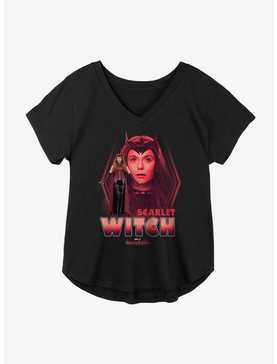 Marvel WandaVision Scarlet Witch Portrait Stack Girls Plus Size T-Shirt, , hi-res