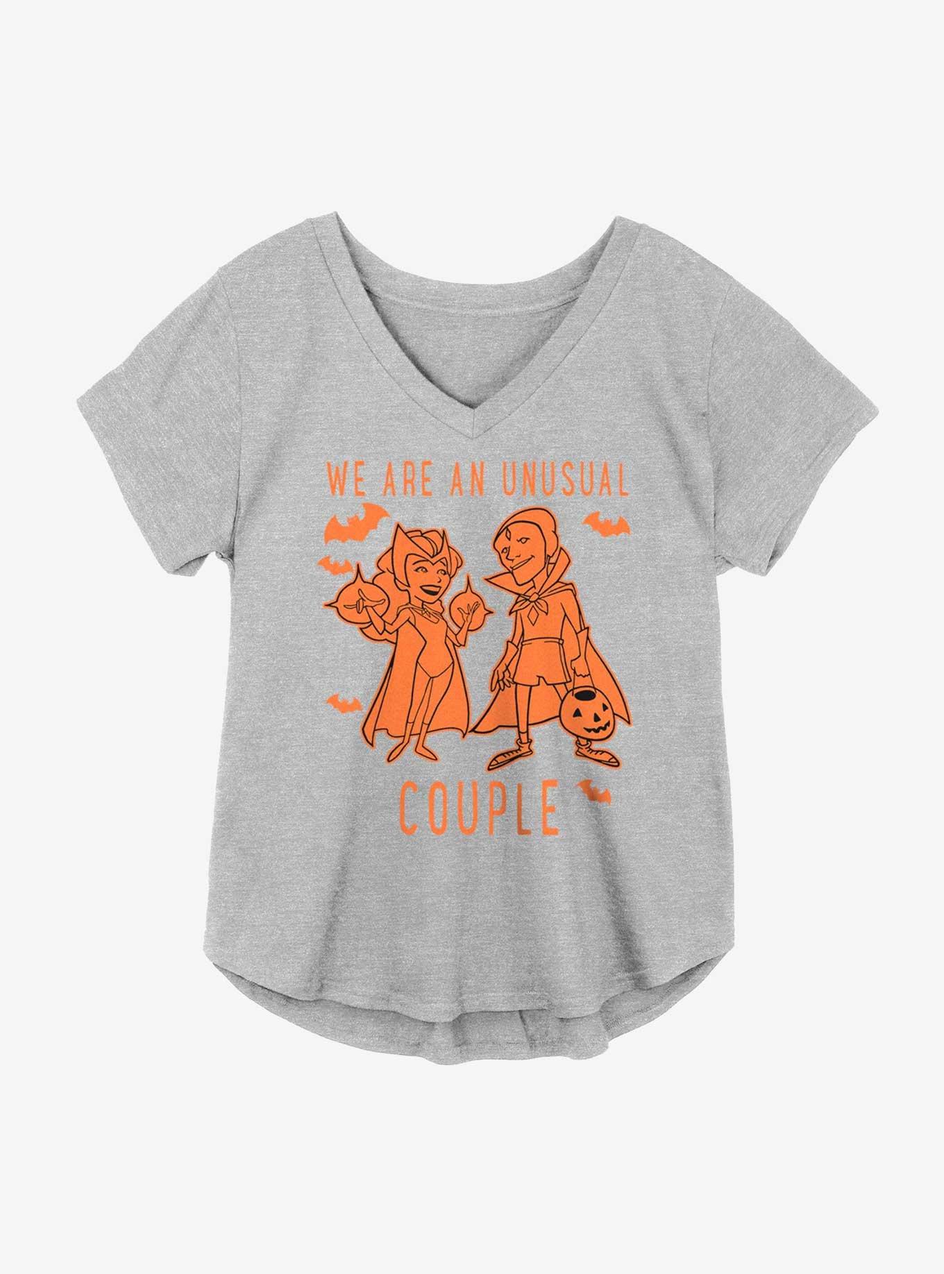 Marvel WandaVision Halloween Costumes Girls Plus Size T-Shirt, HEATHER GR, hi-res
