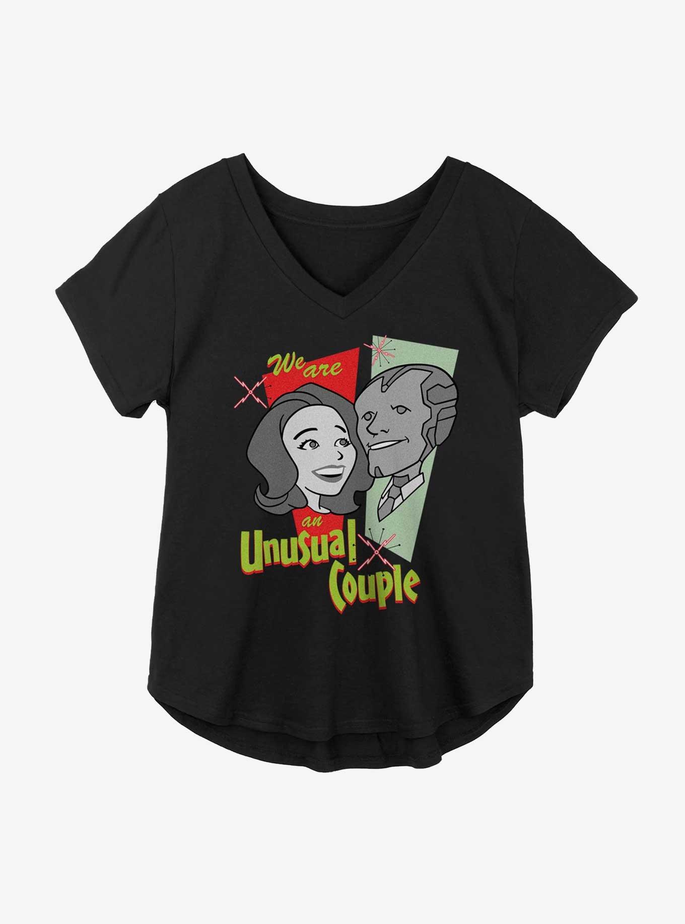 Marvel WandaVision Paired Couple Girls Plus Size T-Shirt, BLACK, hi-res