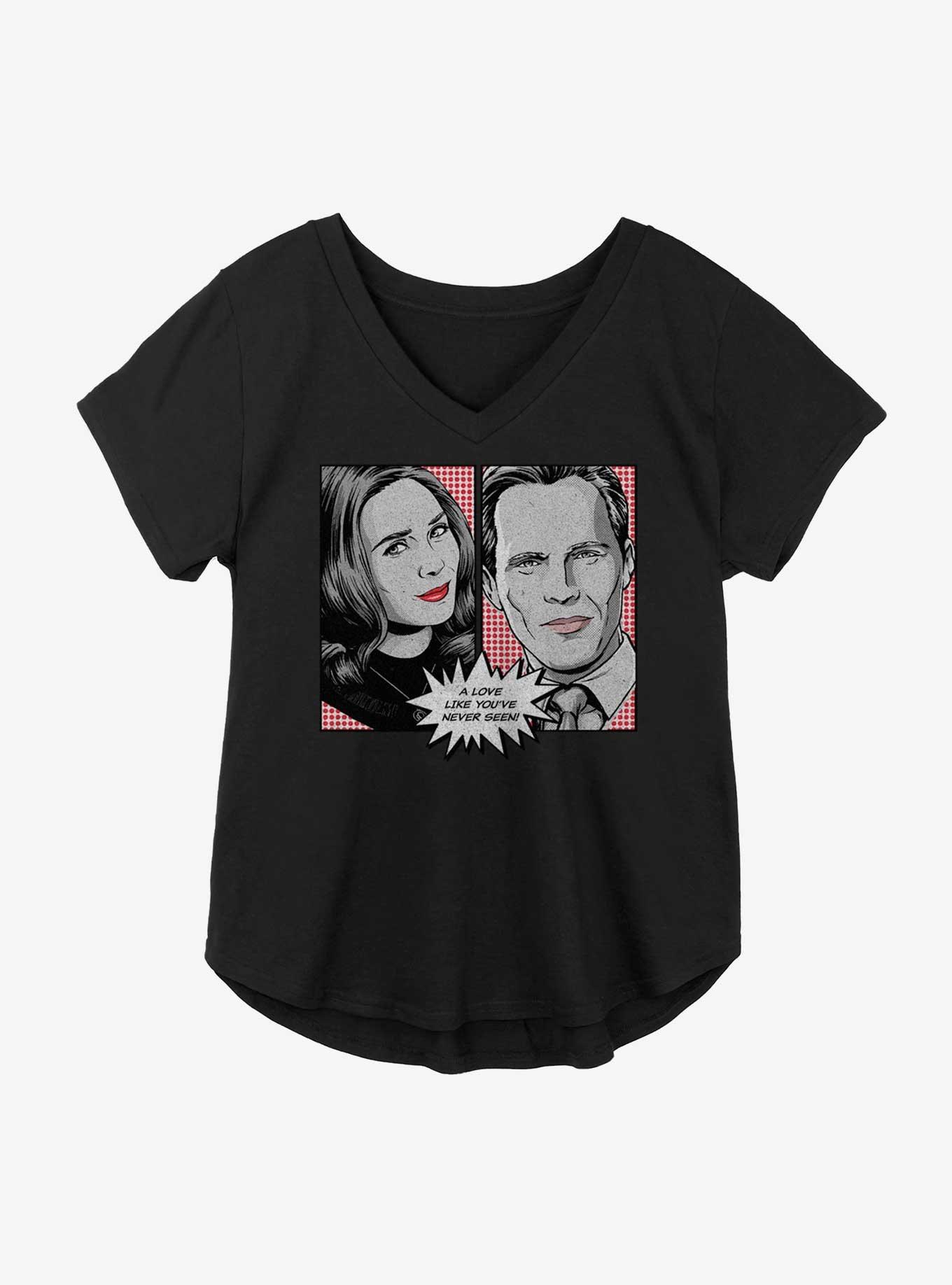 Marvel WandaVision Retro Pop Art Girls Plus Size T-Shirt