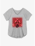 Marvel WandaVision Scarlet Witch True Power Girls Plus Size T-Shirt, HEATHER GR, hi-res