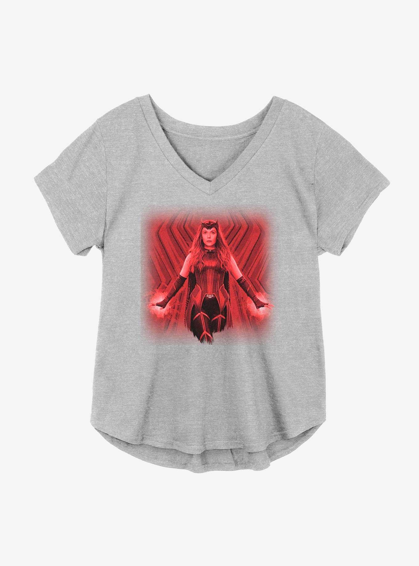 Marvel WandaVision Scarlet Witch True Power Girls Plus Size T-Shirt, HEATHER GR, hi-res