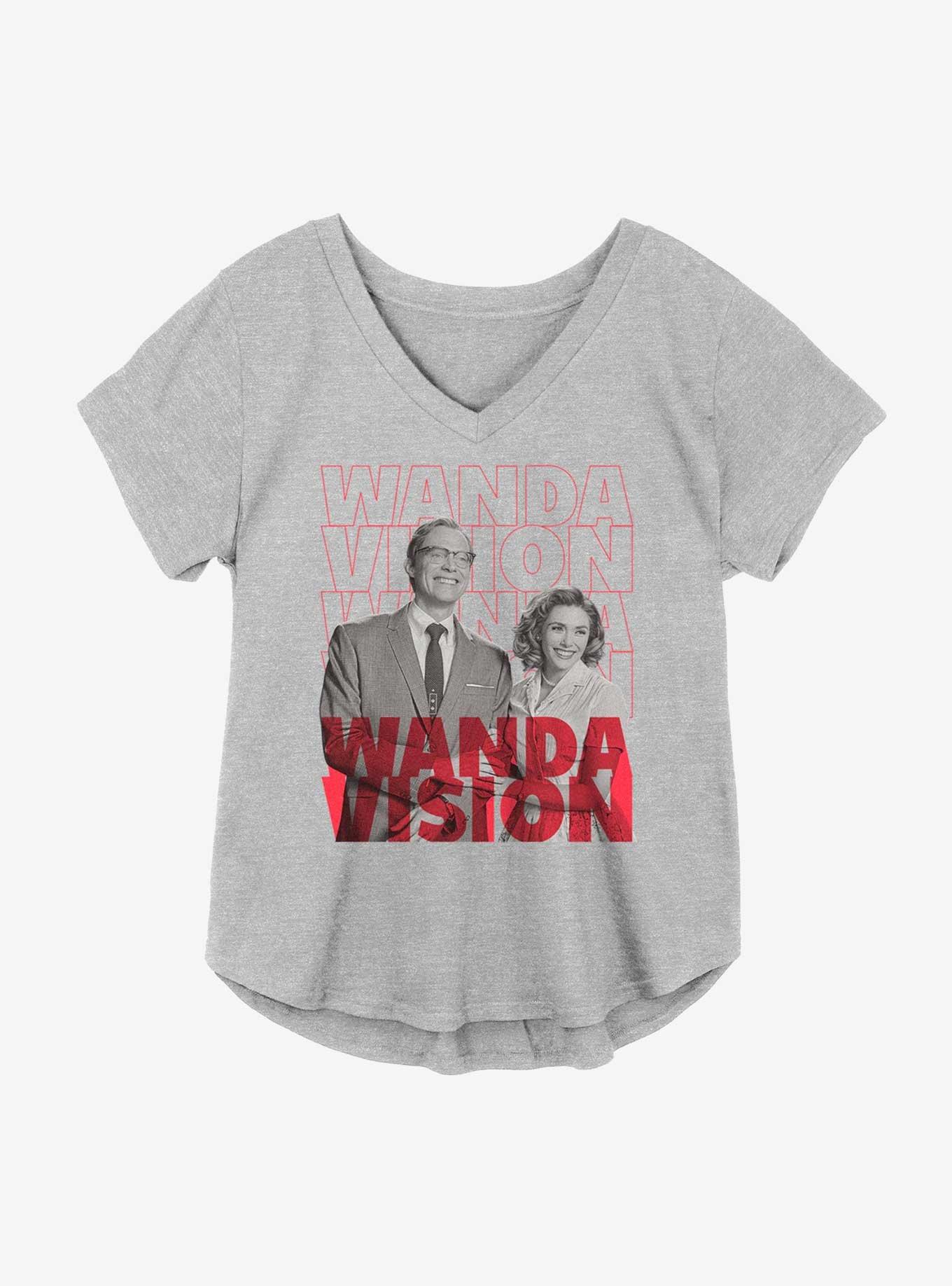 Marvel WandaVision Repeating Text Girls Plus Size T-Shirt