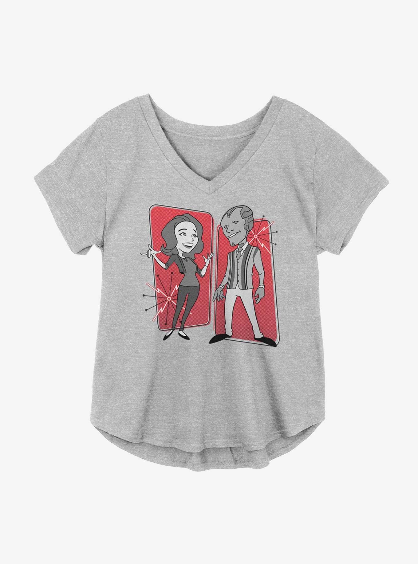 Marvel WandaVision Retro Panels Girls Plus Size T-Shirt