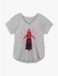 Marvel WandaVision Scarlet Witch Energy Girls Plus Size T-Shirt, HEATHER GR, hi-res