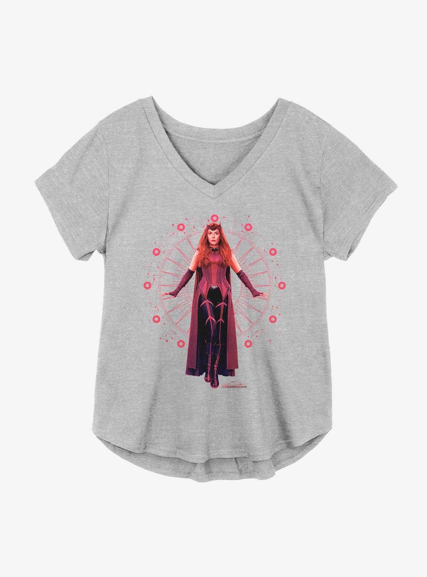 Marvel WandaVision Scarlet Witch Energy Girls Plus Size T-Shirt, HEATHER GR, hi-res