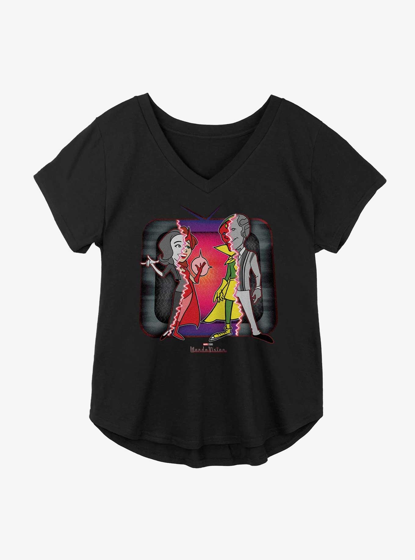 Marvel WandaVision Secrets Girls Plus Size T-Shirt, BLACK, hi-res