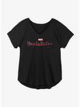 Marvel Wandavion Title Logo Girls Plus Size T-Shirt, BLACK, hi-res