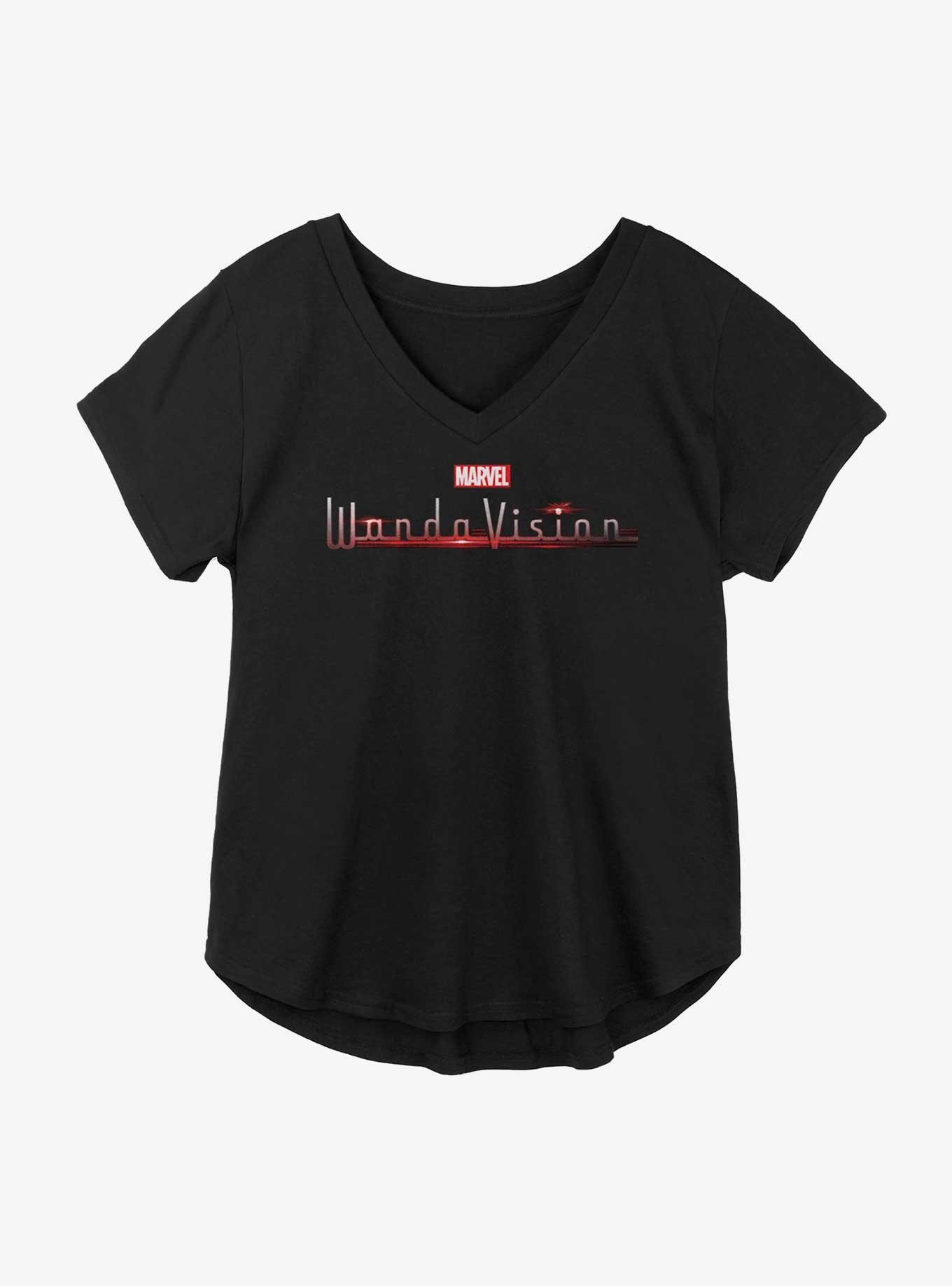 Marvel Wandavion Title Logo Girls Plus Size T-Shirt, BLACK, hi-res