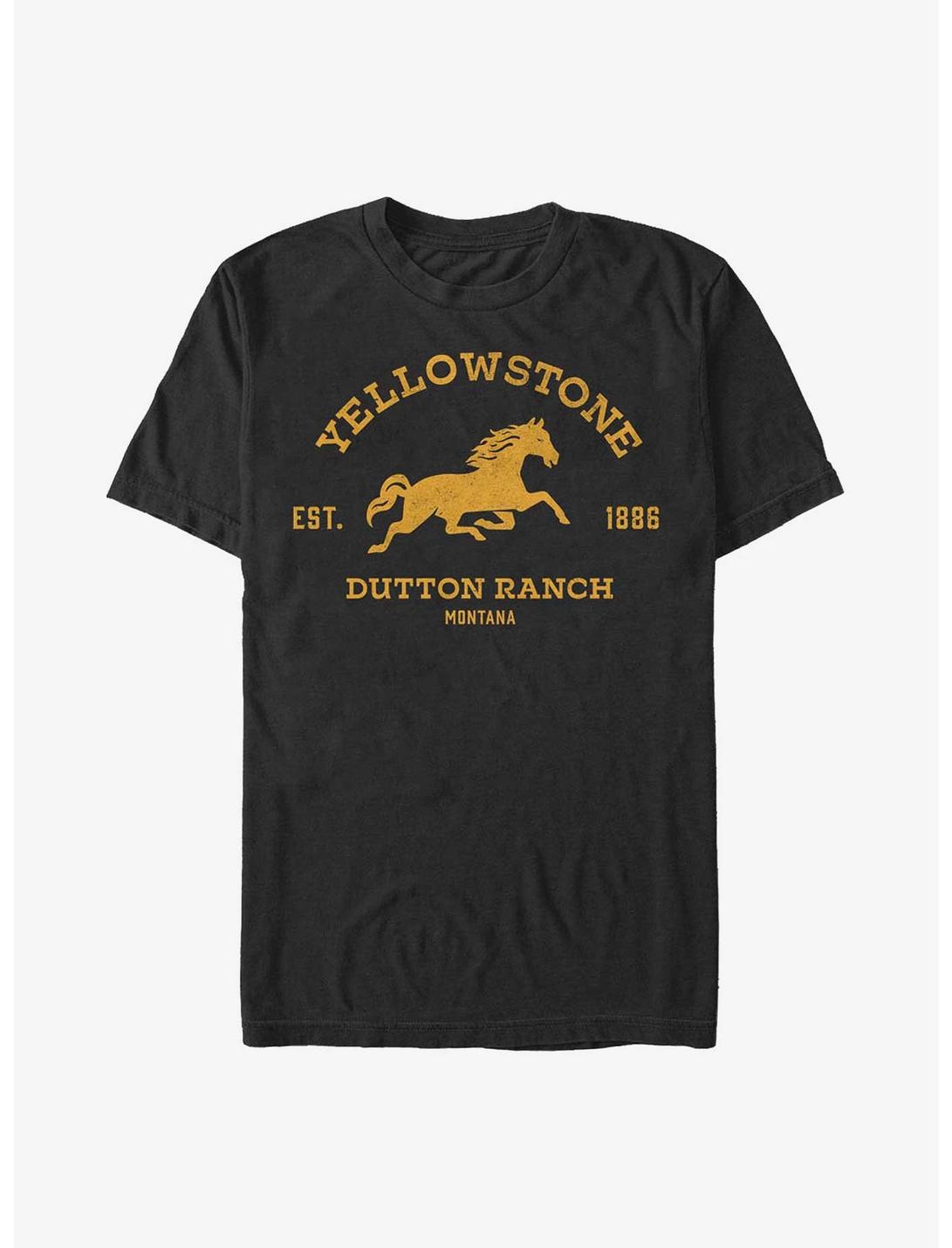 Yellowstone Dutton Ranch Badge T-Shirt, BLACK, hi-res